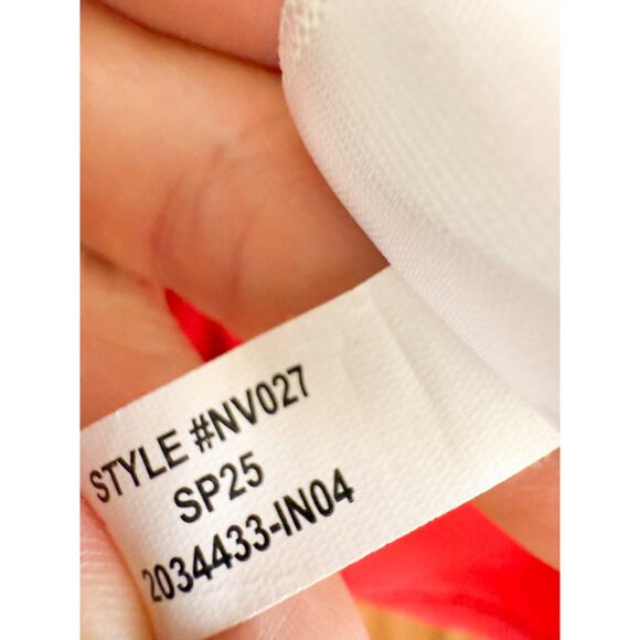 Madewell | NWT Smocked Puff Sleeve Midi Dress in Poplin in Cerise Red | Sz L - Picture 8 of 10